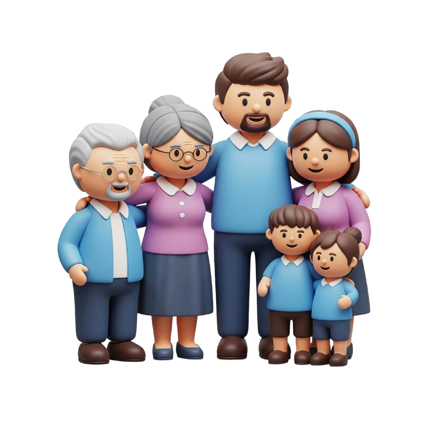 Ilustración de familias beneficiadas